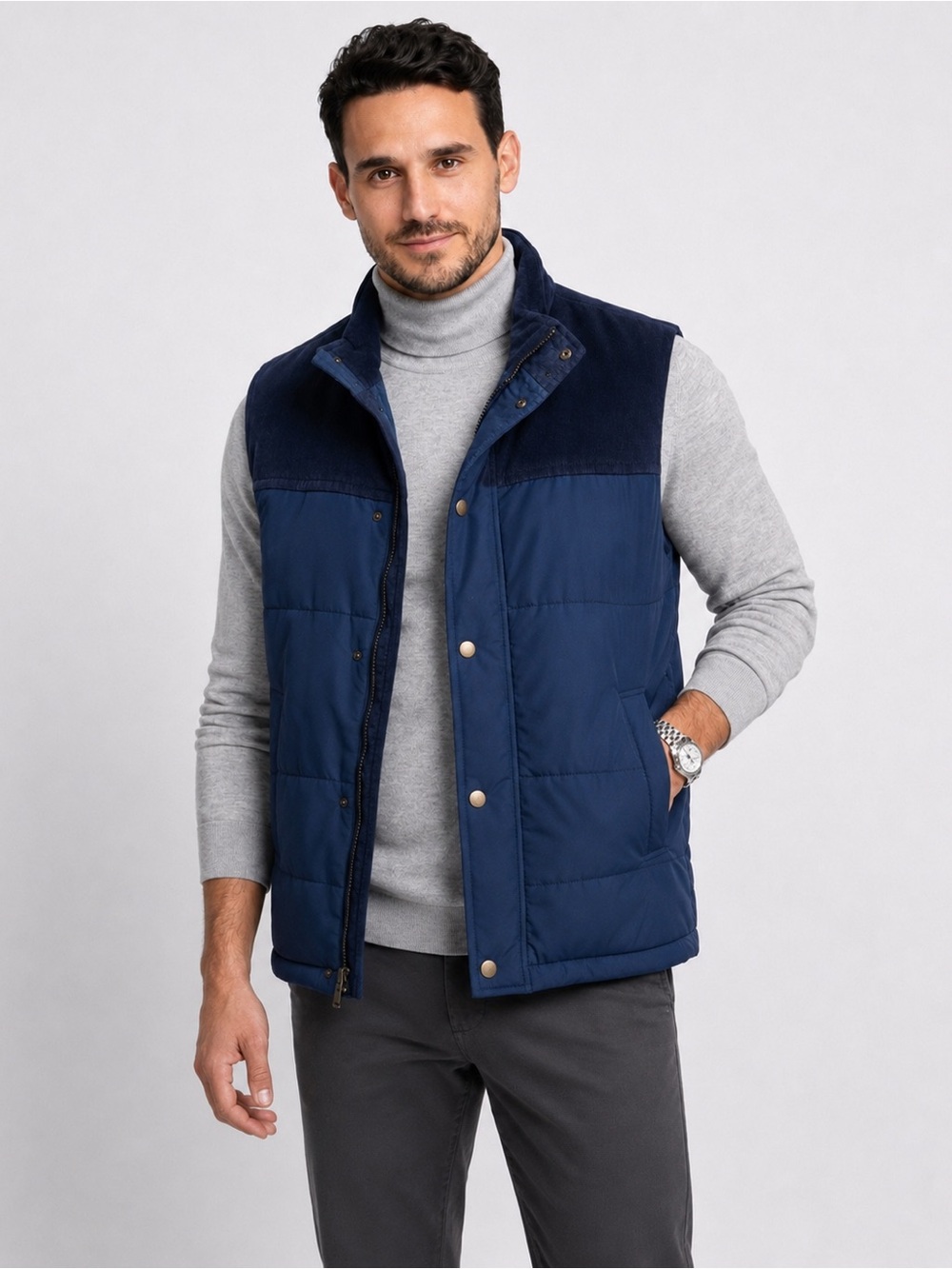 Brooks Brothers Corduroy Quilted Vest.